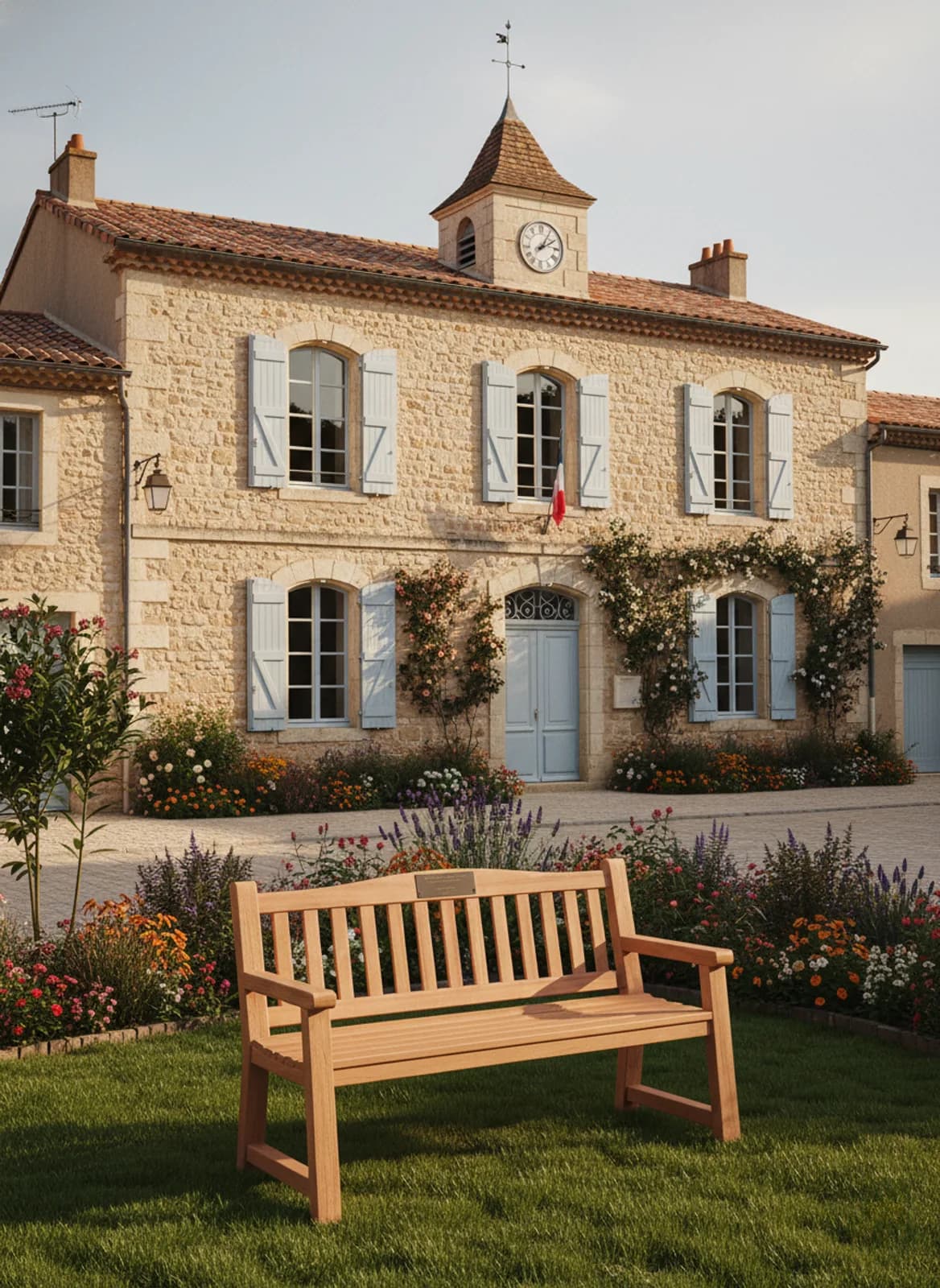 Banc de Mémoire® dans un parc public