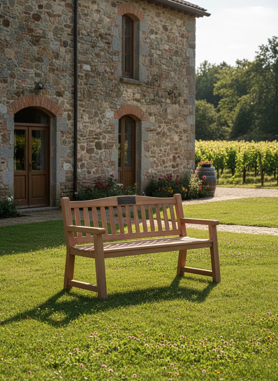 Soléa dans un vignoble